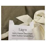 Duvet Cover - Linen Front & Cotton Sateen Back - Full/Queen