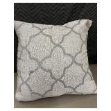 Decorative Throw Pillow - 24 X 24 Geometric Trellis Pattern