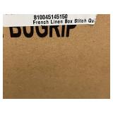 French Linen Box Stitch Quilt - CAL King