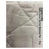Mattress Pad - King, 100% Cotton Quilted