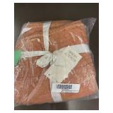 Bokser Home Sham Set French Linen Box-Quilted, King, Canyon Heather