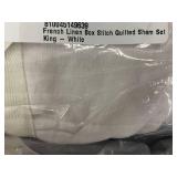 French Linen Sham Set King -And 4 other bedding items