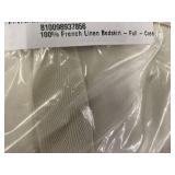 French Linen Sham Set King -And 4 other bedding items