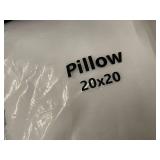 2 Pillows 20x20 Square Down Alternative Throw - BOKSER HOME