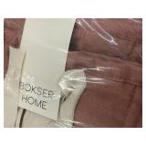 French Linen Box Stitch Quilt - Twin/Twin XL - Clay