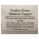 Feather Down Mattress Topper - Bokser Home XL Twin