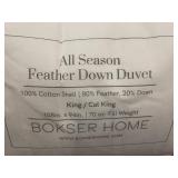 All Season Feather Down Duvet - Bokser Home King / Cal King