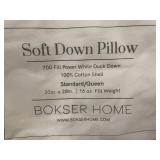 Soft Down Pillow - BOKSER HOME - Standard/Queen 20in x 28in, 700 Fill Power