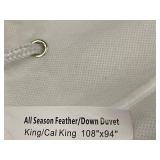 All Season Feather/Down Duvet Insert - Bokser Home King/Cal King 108 x 94