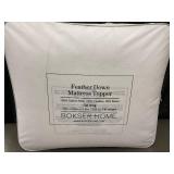 Feather Down Mattress Topper - Bokser Home Cal King 72x84x2.5