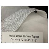 Feather Down Mattress Topper - Bokser Home Cal King 72x84x2.5