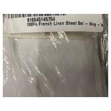 Sheet Set - Bokser Home 100% French Linen King Sheet Set