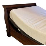 MB - Stunning Sleigh Queen Wooden Bed Frame