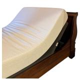MB - Stunning Sleigh Queen Wooden Bed Frame