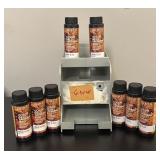 O - Set of 8 Redken Color Gels Lacquers 6NW Brandy 2oz Bottles with Organizer