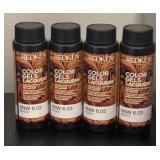 O - Set of 8 Redken Color Gels Lacquers 6NW Brandy 2oz Bottles with Organizer