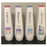 O - Set of 4 Biolage 13.5 oz Shampoo Bottles Assorted Types