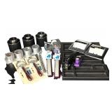 O - Office Supplies Lot: Drawer Organizers, Pen Holders, Staplers, Magnifier Sets and More