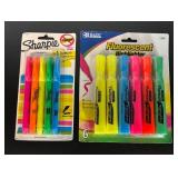 O - Assorted Pen and Highlighter Collection with Paper Mate, Uni-ball, Sharpie and More