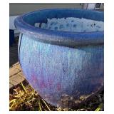 SY - Large Outdoor Glazed Planter Pot with Iridescent Finish