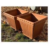 SY - Pair of Terra-Cotta Planter Pots