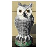 SY - Pair of Resin Yard Owl Decoys