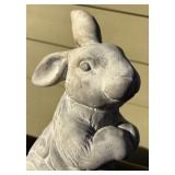 SY - Cute Cement Bunny Decor Statue
