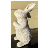 SY - Cute Cement Bunny Decor Statue