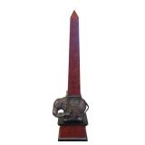 Decorative Elephant Obelisk Statue