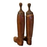 MB - Vintage Riding Boots with Antique Faulkner and Son Wooden Boot Trees