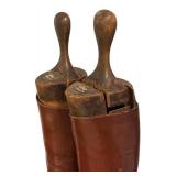 MB - Vintage Riding Boots with Antique Faulkner and Son Wooden Boot Trees