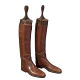 MB - Vintage Riding Boots with Antique Faulkner and Son Wooden Boot Trees