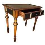 MB - Wooded Accent Table with Ornate Details