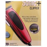 O - Andis Sonic+ Professional Hair Clipper with 9 Comb Attachments