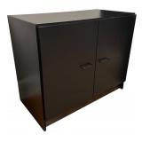 O - Black Metal Storage Cabinet