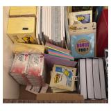 O - Box of Assorted Office Supplies Including Post-it Notes, Pads, Index Cards, Paper Clips and More