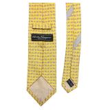 O - Set of 3 Salvatore Ferragamo Patterned Silk Neckties