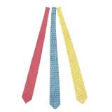 O - Set of 3 Salvatore Ferragamo Patterned Silk Neckties