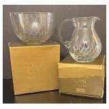 MB - Colony Glass Flame Collection Bowl and Pitcher Set