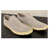 O - Steve Madden Wheatonn Grey Fabric Slip-On Shoes Size 10
