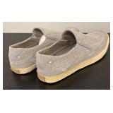 O - Steve Madden Wheatonn Grey Fabric Slip-On Shoes Size 10