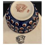 MB - Boleslawiec Poland Pottery Serving Dish and Bowl Set