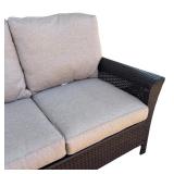 G - Wicker Patio Sofa with Cushions