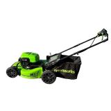 G - Greenworks 21-Inch 40V Cordless Lawn Mower with Battery and Charger