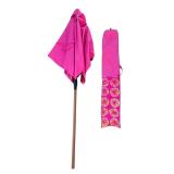 Marimekko umbrella measures 8 feet in length - Marimekko Pink Patio Umbrella with Carrying Bag