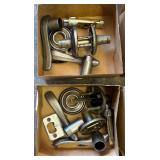 G - Lot of 6 Schlage Passage Door Lever Sets with Latches and Strikes