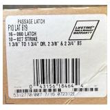 G - Lot of 6 Schlage Passage Door Lever Sets with Latches and Strikes