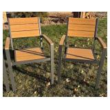 SY - Set of 4 Sunvilla Outdoor Chairs with Metal Frames