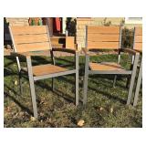 SY - Set of 4 Sunvilla Outdoor Chairs with Metal Frames
