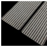 G - Pair of Multy Home 24 x 71 Inch Striped Runner Rugs